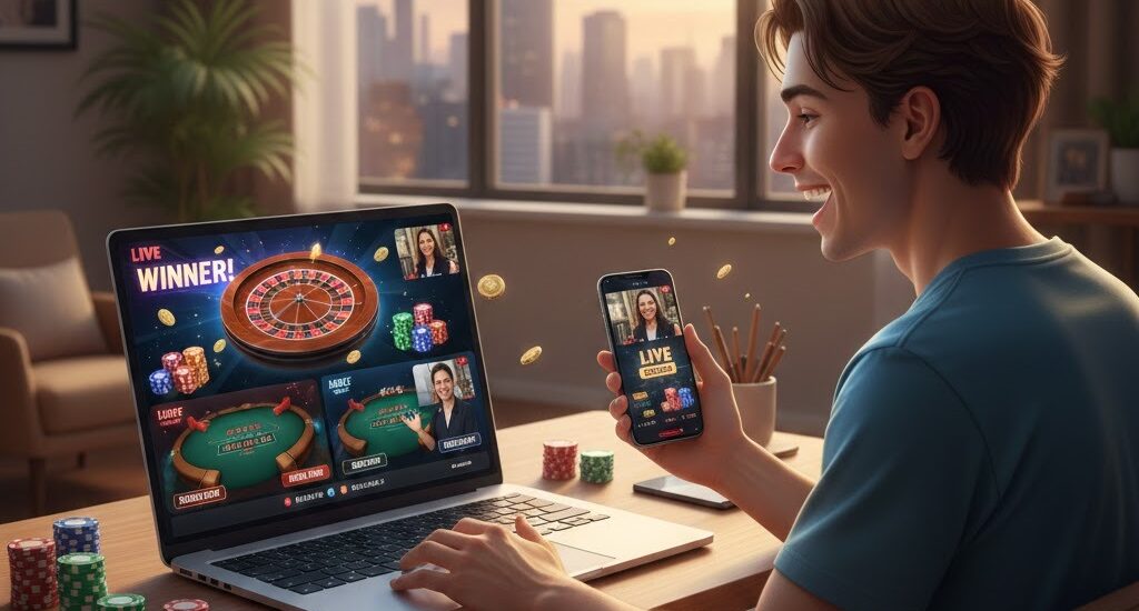 Pemain menang di live games online di 12Hoki dengan dealer profesional, bonus, dan free bets aktif.